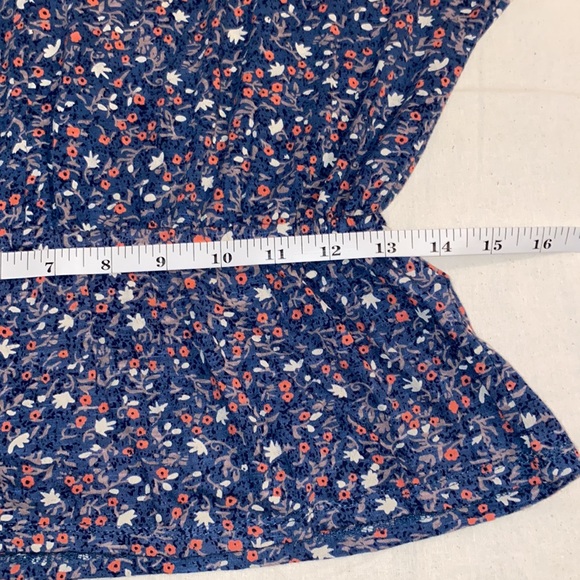 Lucky Brand Floral Peplum Waist Blouse - Picture 11 of 15